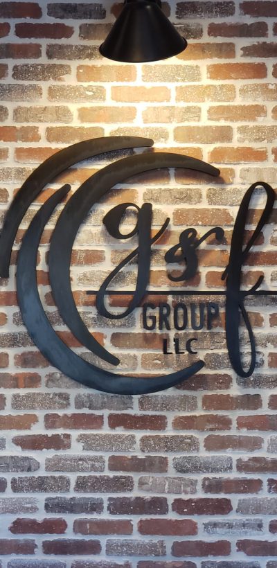Lobby Sign - Flat-Cut Dimensional Lettering - g & f group - Gainesville, GA